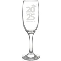 Personalised Memento Company Personalised Class of Graduation Flute in Clear