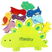 Wooden Dinosaur Stacker Toy
