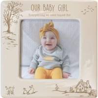 Personalised Memento Company Personalised Cottagecore Ceramic 4x4 Frame in Beige