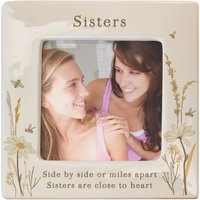 Personalised Memento Company Women's Personalised Bees & Daisy Ceramic 4x4 Frame in Beige