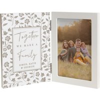 Family Wooden Hinged 6x4 Photo Frame