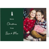 Photo Upload Pack 10 Green Christmas Cards