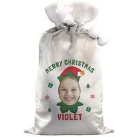 Photo Upload Elf Christmas Sack