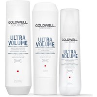 Goldwell Dual Senses Ultra Volume Bodifying Shampoo 250ml, Conditioner 200ml & Bodifying Spray 150ml Pack in Clear