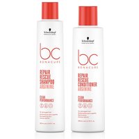 Schwarzkopf BC Clean Repair Rescue Shampoo 250ml & Conditioner 200ml Duo in White