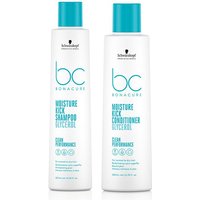 Schwarzkopf BC Clean DUO Moisture Kick Shampoo 250ml & Conditioner 200ml in White