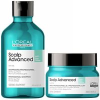 L'Oreal Professionnel DUO Serie Expert Scalp Advanced Anti-Oiliness Dermo-Purifier Shampoo for oily scalps 300ml & Serie Expert Scalp Advanced