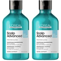 L'Oreal Professionnel Serie Expert Scalp Advanced Anti-Dandruff Dermo-Clarifier Shampoo for scalps with dandruff & visible flakes 300ml Double