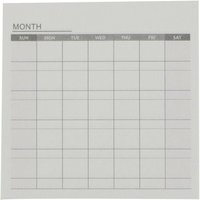 Doodle 'Weekly or Monthly Check List Pad' for Tasks & Notes in White | Size: Large