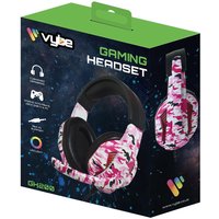 Headset Camo Design PS Xbox & PC Gaming Diva Pink