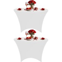 5FT Round Patio Tablecloth Elastic Spandex Table Cover Pack 2