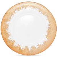 Neel Blue 33cm Set of 12 Charger Plates Trim Glass Plates for Dinner Table Decoration in Copper