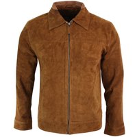 Suede Leather Classic Zip Jacket