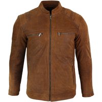 Suede Leather Retro Vintage Biker Jacket