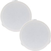 Loops PAIR of 4" Mini Low Profile Ceiling Speaker 8 OHM 2 Way Compact Mount Slim Line