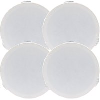 Loops 2x PAIR 4" Mini Low Profile Ceiling Speaker 8 OHM 2 Way Compact Mount Slim Line