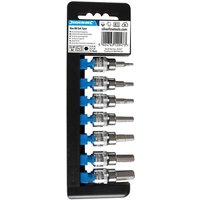 Loops 7 Piece Hex Drive 3/8" Socket Set 3mm to 10mm Ratchet Driver Allen / Alan Key