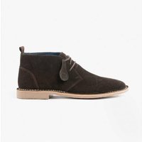 Popps VESPA Unisex Suede Desert Boots in Dark Brown | Size: 12