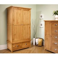 Birlea Woburn 2 Door 2 Drawer Wardrobe Oak in Light Oak