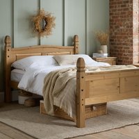 Birlea Mexican Corona Low End Bed in Beige | Size: Double