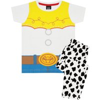 Disney Girl's Kids Short Sleeve Long Leg Pyjama Set (White) in Black | Size: 11-12 Years