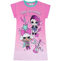 LOL Surprise Girl's Kids Short Sleeve Nightdress (Pink) in Black | Size: 4-5 Years