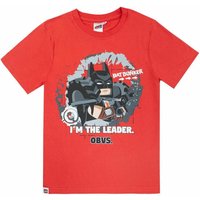 Lego Boy's Kids Short Sleeved T-Shirt (Red) in Black | Size: 10 Years
