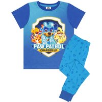 Paw Patrol Boy's Kids Short Sleeve Long Leg Pyjama Set (Blue) in Blue | Size: 2-3 Years