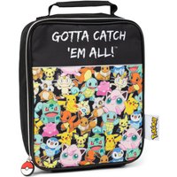Pokemon Kids Zip Lunch Bag (Black) in Black