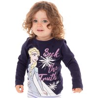 Disney Girl's Elsa Short Sleeved T-Shirt | Girls Blue | Officially Licensed Merch | Size: 4-5 Years