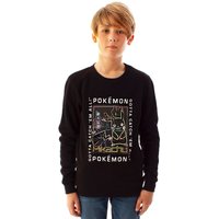 Pokemon Boy's Kids Sweatshirt (Black) in Black | Size: 5-6 Years