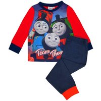 Thomas & Friends Boy's Kids Long Sleeve Long Leg Pyjama Set (Blue) in Blue | Size: 18-24 m