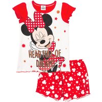 Disney Girl's Kids Short Sleeve Short Leg Pyjama Set (Red) in Red | Size: 3-4 Years
