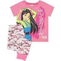 Disney Girl's Kids Short Sleeve Long Leg Pyjama Set (Pink) in Pink | Size: 13-14 Years