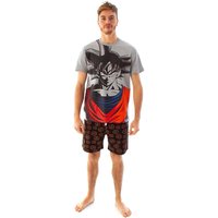 Dragon Ball Z Men's Short Sleeve Short Leg Pyjama Set | Grey | Official Merch | Size: XL