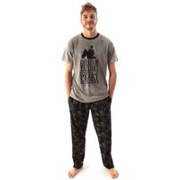Peaky Blinders Men's T-Shirt & Lounge Pants | Grey | Official Merch | Size: Large