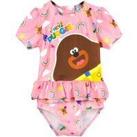 Hey Duggee Girl's Toddler 1 Piece Swimming Costume (Pink) in Pink | Size: 5-6 Years