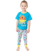 Hey Duggee Boy's Toddler Short Sleeve Long Leg Pyjama Set (Blue) in Blue | Size: 18-24 m