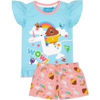Hey Duggee Girl's Kids Short Sleeve Short Leg Pyjama Set (Blue) in Blue | Size: 2-3 Years