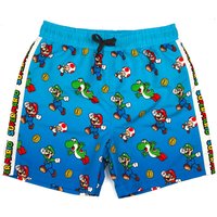 Nintendo Boy's Kids Swim Shorts (Blue) in Blue | Size: 9-10 Years