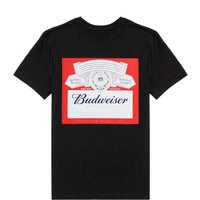 Budweiser Men's Short Sleeved T-Shirt | Black | Official Merch | Size: Medium