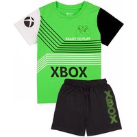 Xbox Boy's Kids Short Sleeve Short Leg Pyjama Set (Green) in Green | Size: 6-7 Years