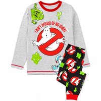 Ghostbusters Boy's Kids Long Sleeve Long Leg Pyjama Set (Grey) in Grey | Size: 7-8 Years