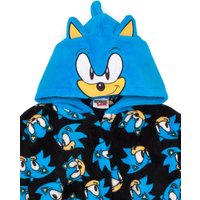 Sonic the Hedgehog Boy's Kids Bathrobe (Blue) in Blue | Size: 6-7 Years