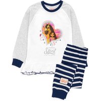 DreamWorks Girl's Toddler Long Sleeve Long Leg Pyjama Set (Navy) in Blue | Size: 8-9 Years