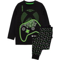 Xbox Boy's Kids Long Sleeve Long Leg Pyjama Set (Black) in Black | Size: 7-8 Years