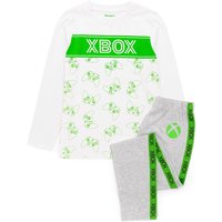 Xbox Kids Long Sleeve Long Leg Pyjama Set (White) in White | Size: 12-13 Years