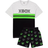 Xbox Men's Short Sleeve Short Leg Pyjama Set | Black | Official Merch | Size: Large