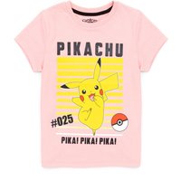 Pokemon Girl's Kids Short Sleeved T-Shirt (Pink) in Pink | Size: 13-14 Years