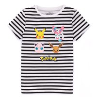 Pokemon Girl's Kids Short Sleeved T-Shirt (White) in White | Size: 5-6 Years